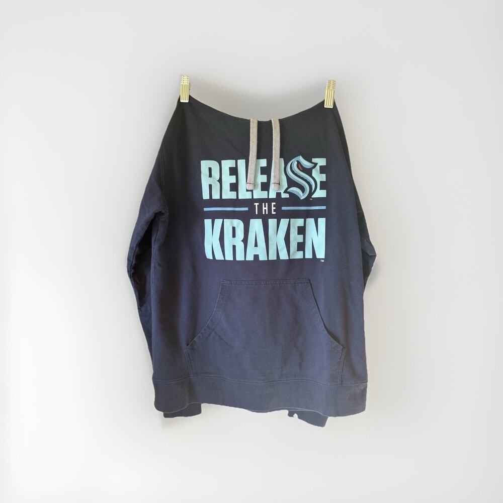 Seattle Kraken “Release The Kraken” Small Hoodie sweatshirt hockey NFL WA Fan